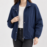 Aukje Stand Collar Jacket - Royal Blue