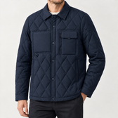Luca Quilted Jacket - Navy Blue