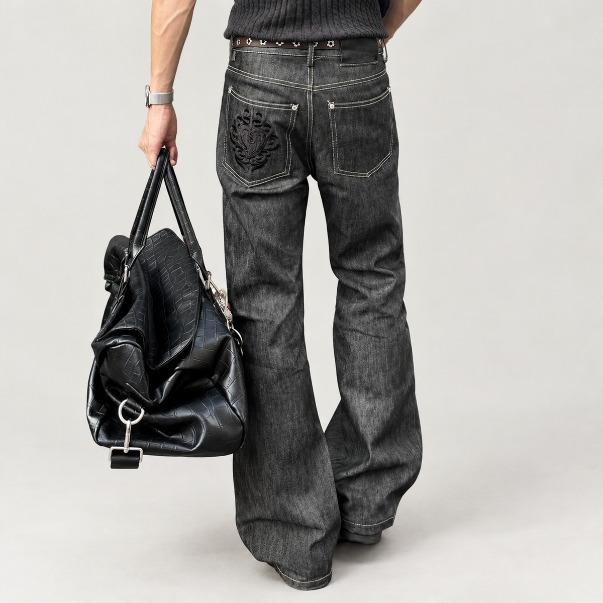 Charles Flared Jeans - Black