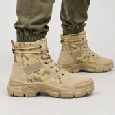 Benedetto Camouflage Boots - Khaki