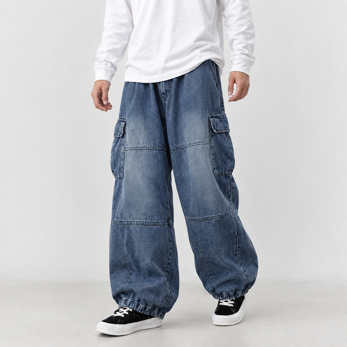 Julius Wide Leg Pants - Blue