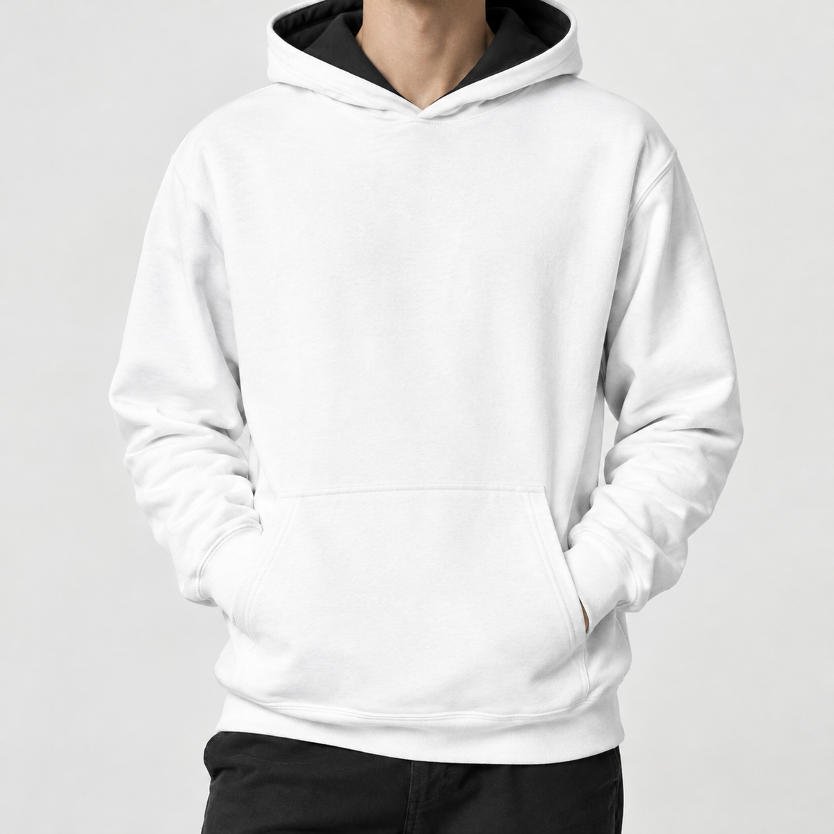 Achille Contrast Hood Hoodie - White