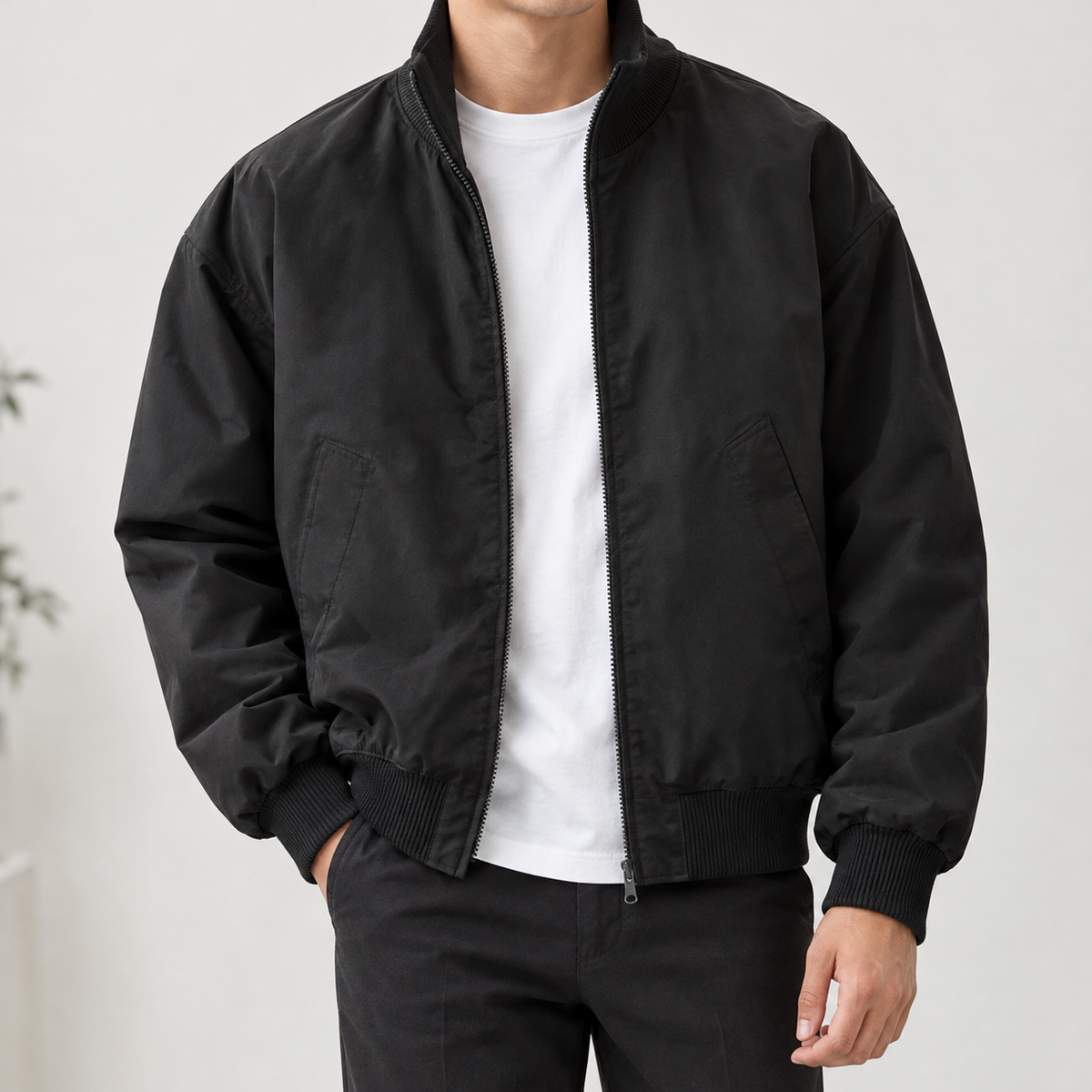 Francois Bomber Jacket - Black
