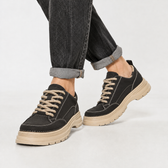 Haakon Chunky Lace Up Sneakers - Black