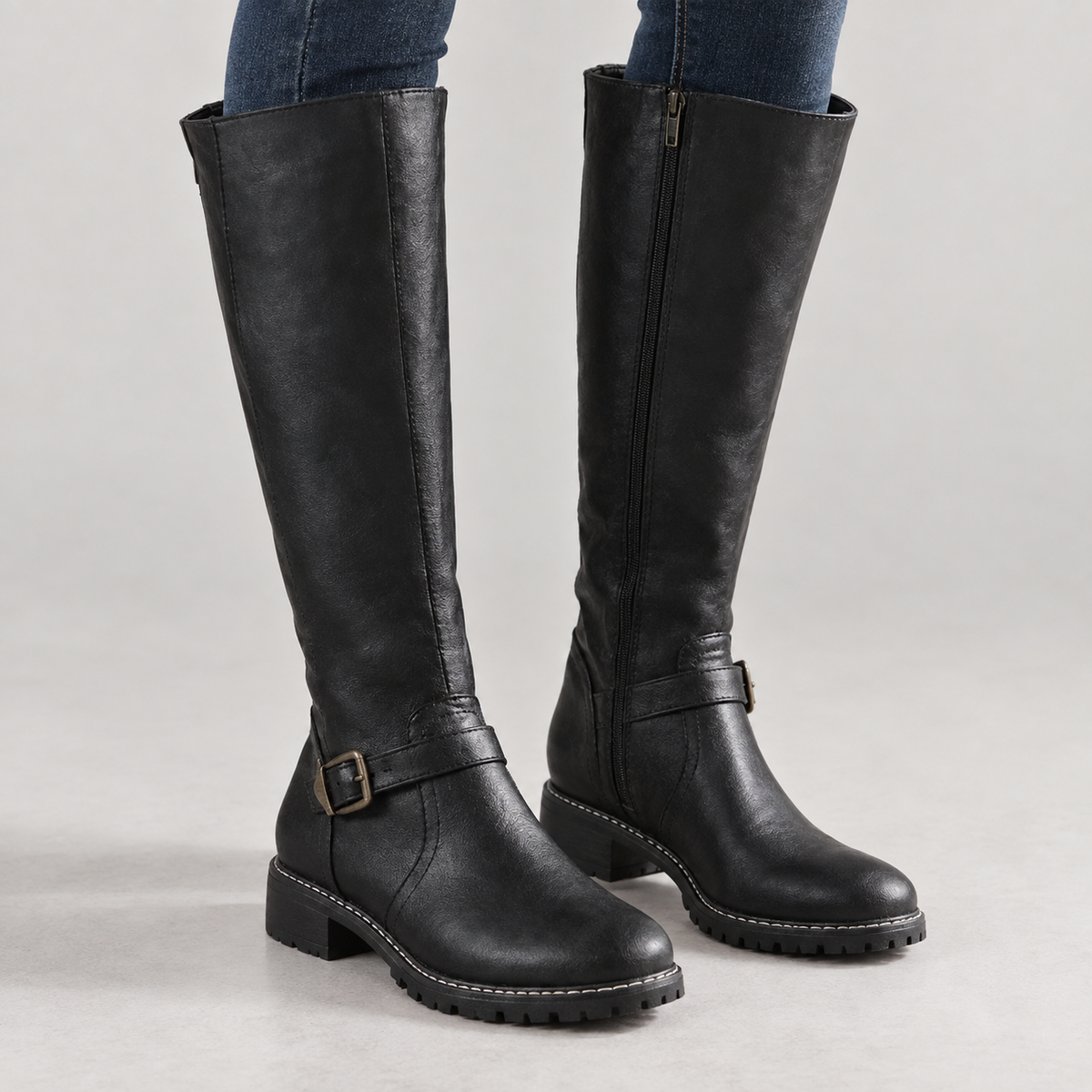 Roncalli Buckle Boots - Black