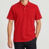 Matthias Cotton Polo Shirt - Red