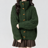 Stefanie Toggle Knit Cardigan - Green