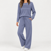 Marcella Pleated Lounge Set - Haze Blue
