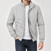 Ingimundur Stand Collar Jacket - Light Gray