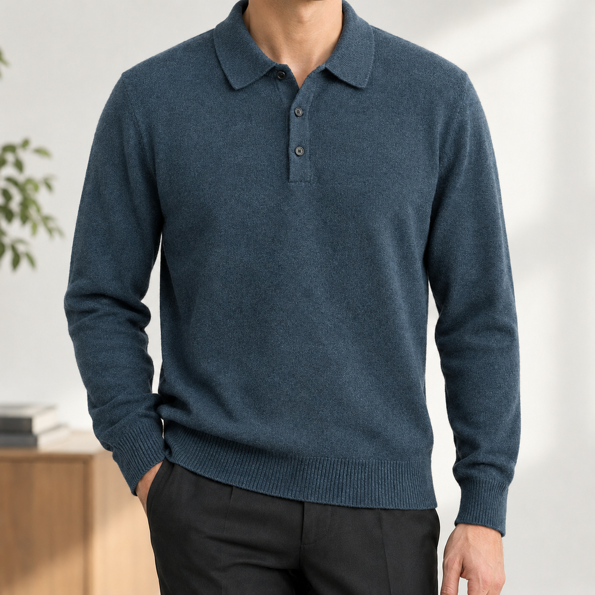 Cirillo Polo Collar Sweater - Night Orchid