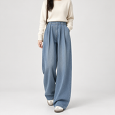 Jocelyne Wide Leg Pants - Retro Blue
