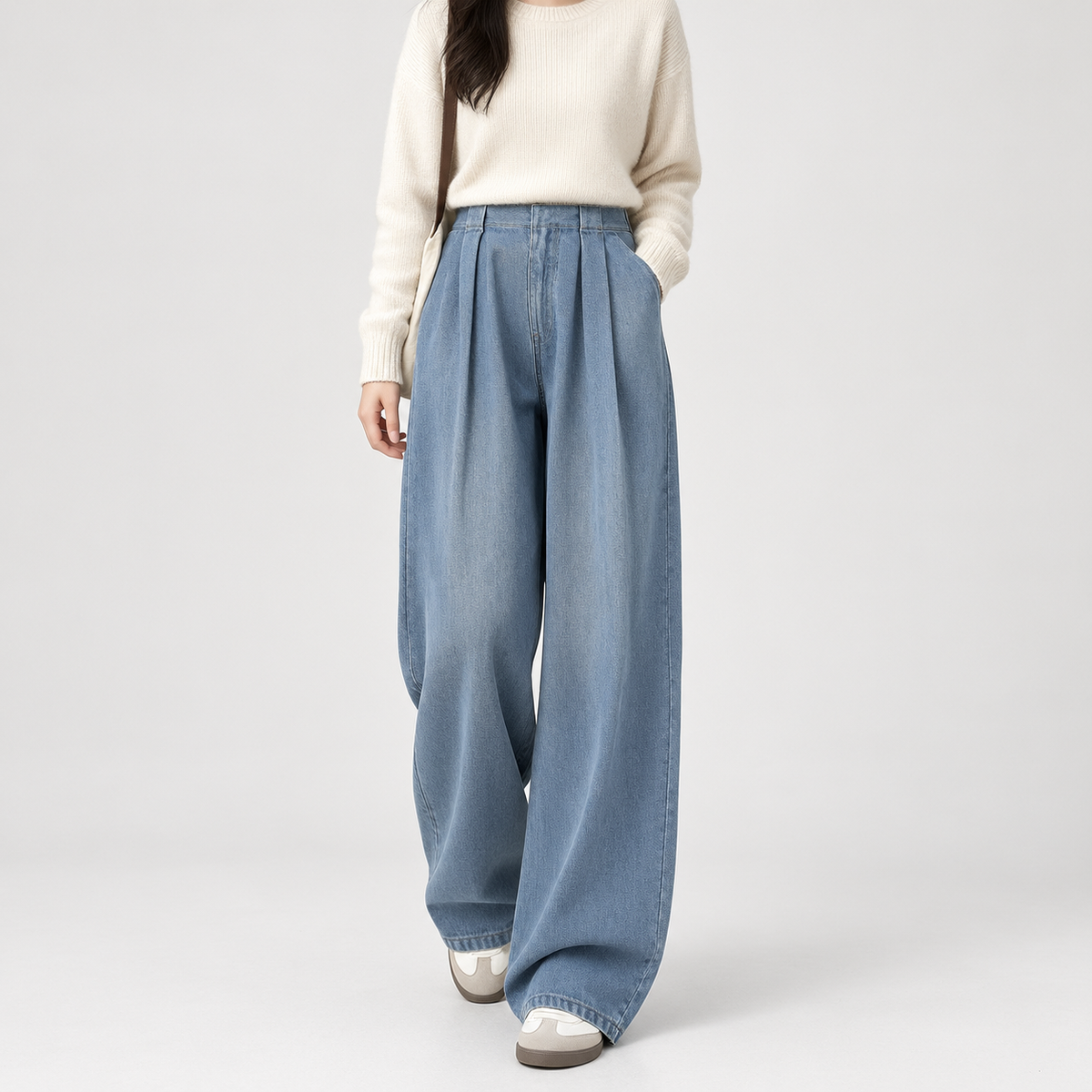 Jocelyne Wide Leg Pants - Retro Blue