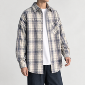 Rufino Plaid Overshirt - Blue Plaid