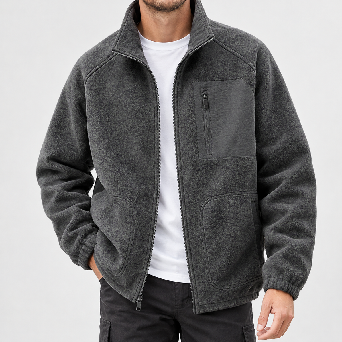 Eystein Fleece Jacket - Dark Gray