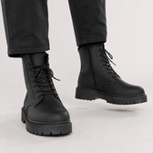 Marcello Combat Boots - Black