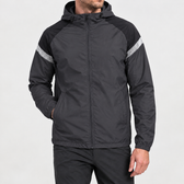 Rasmus Hooded Windbreaker Jacket - Dark Gray