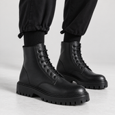 Wyatt Lace-Up Boots - Black
