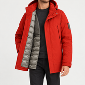 Hubert Hooded Jacket - Red
