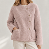 Minerva Teddy Jacket - Water Pink
