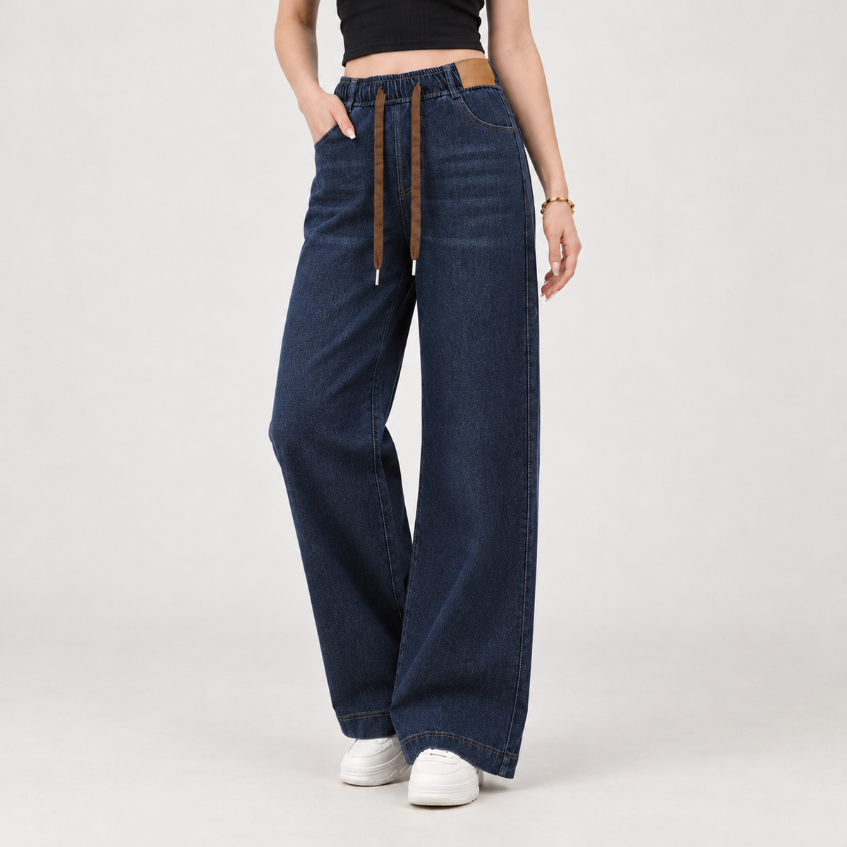 Bjargey Wide Leg Pants - Denim Blue