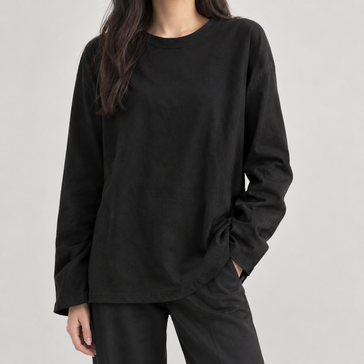 Calliope Relaxed Top - Black