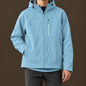 Gustave Hooded Jacket - Evening Rain Blue