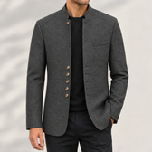 Brynjar Stand Collar Jacket - Dark Gray