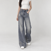 Luz Wide Leg Jeans - Blue