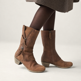 Annabell Side Zip Boots - Khaki