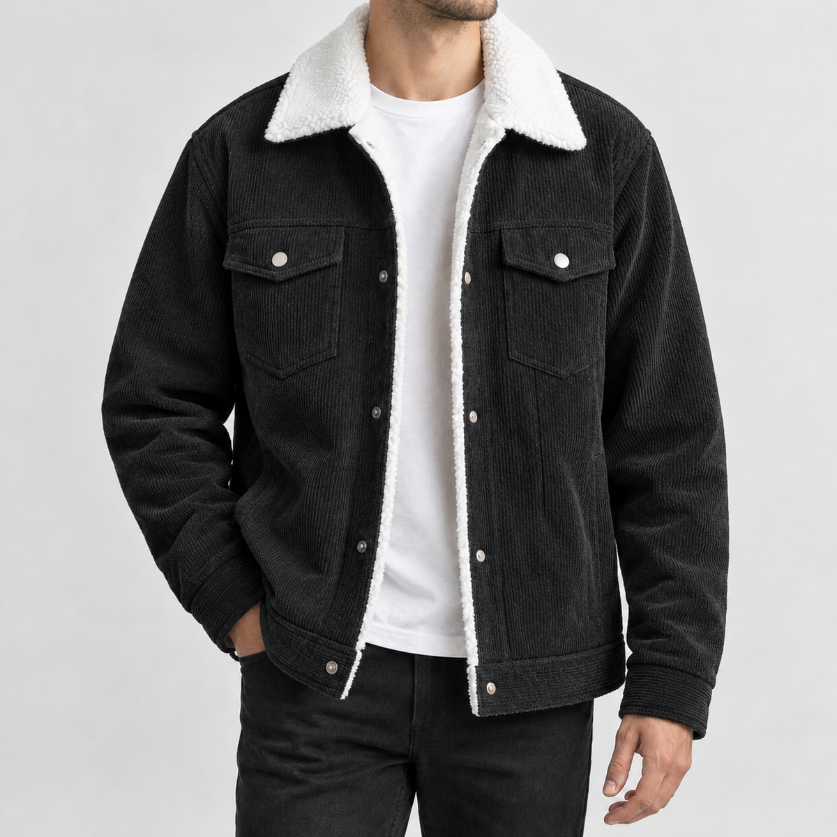 Antonin Cashmere Jacket - Black