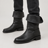Santoro Foldover Boots - Black