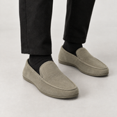 Carles Textured Loafers - Khaki