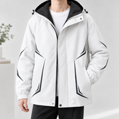 Halvard Graphic Jacket - White