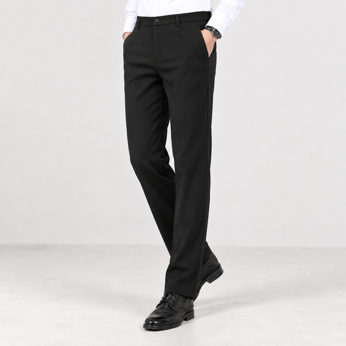 Amund Straight Leg Pants - Black