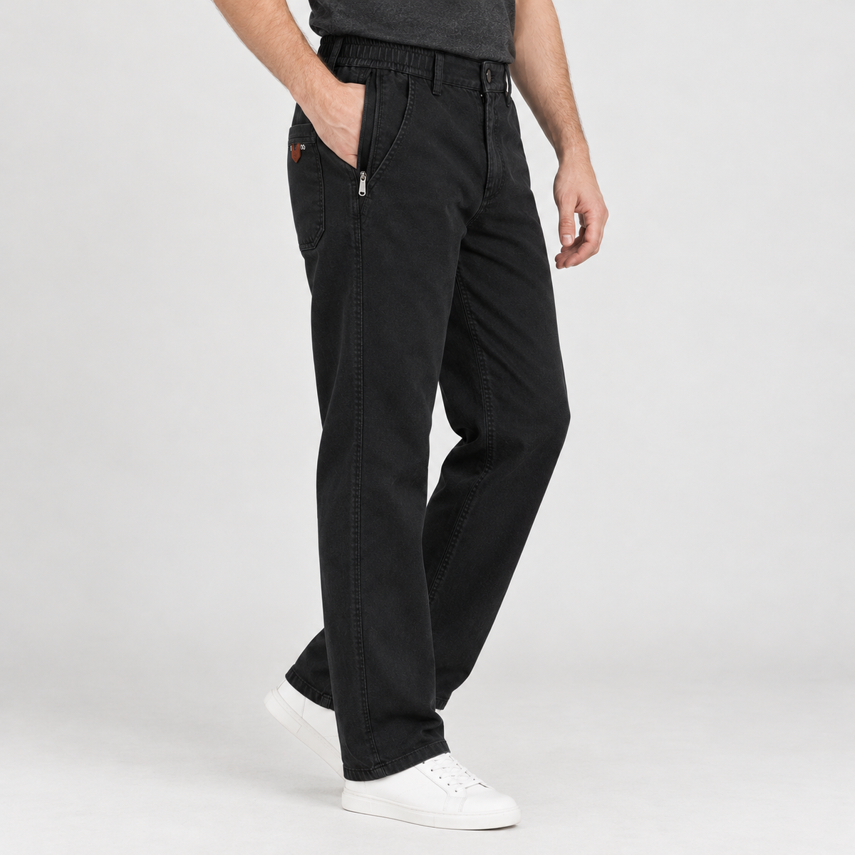 Flemming Straight Leg Pants - Black