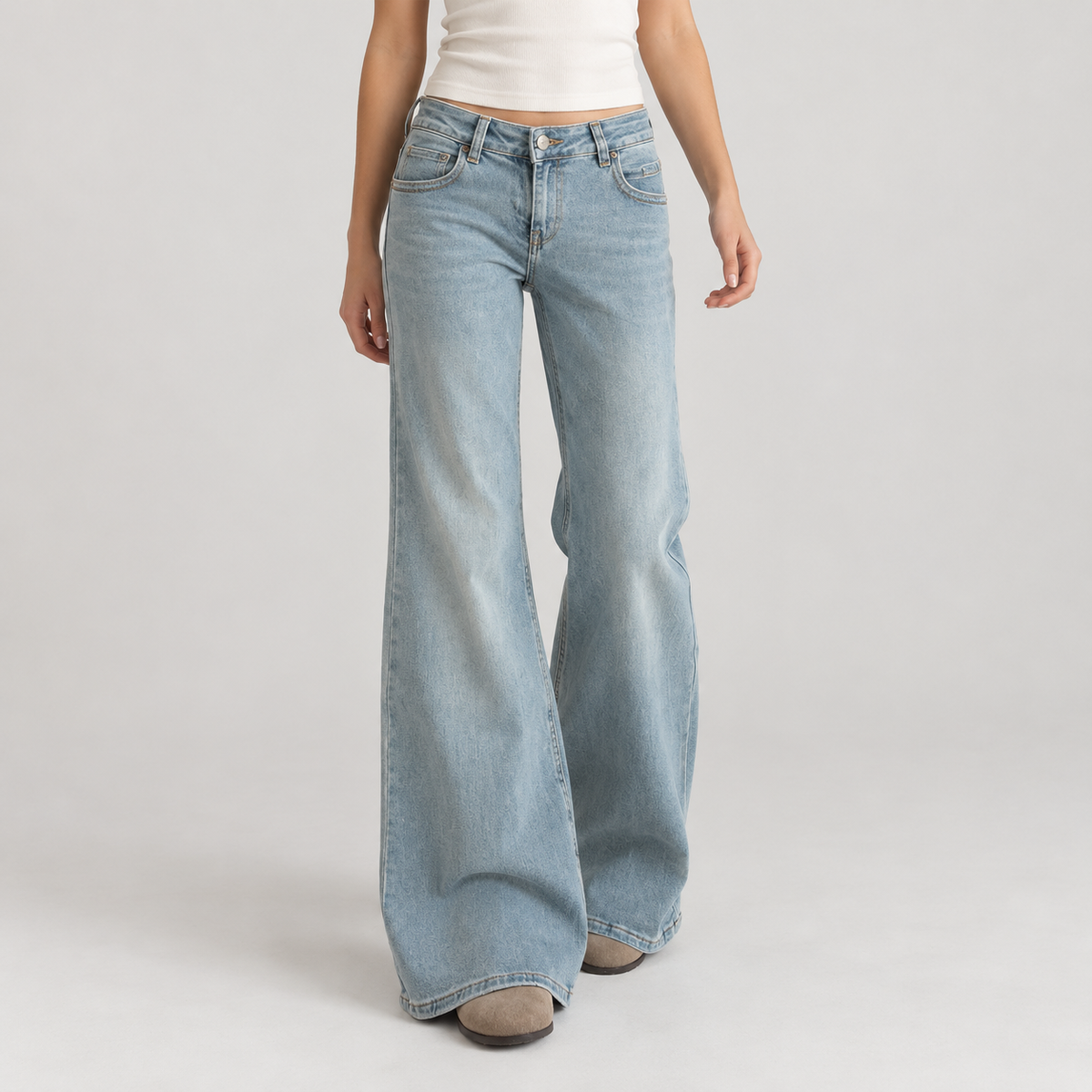 Mariangela Low Rise Jeans - Blue