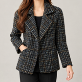 Fenna Textured Jacket - Black