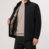 Andre Plush Lined Jacket - Black