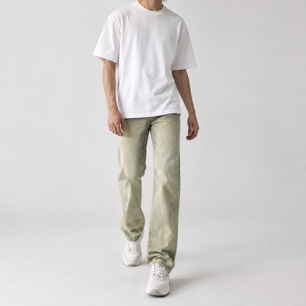 Camillo Straight Leg Pants - Yellow Mud