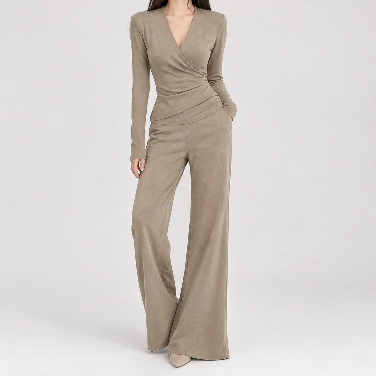 Patricia Wrap Set - Khaki