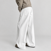 Christopher Wide Leg Jeans - White