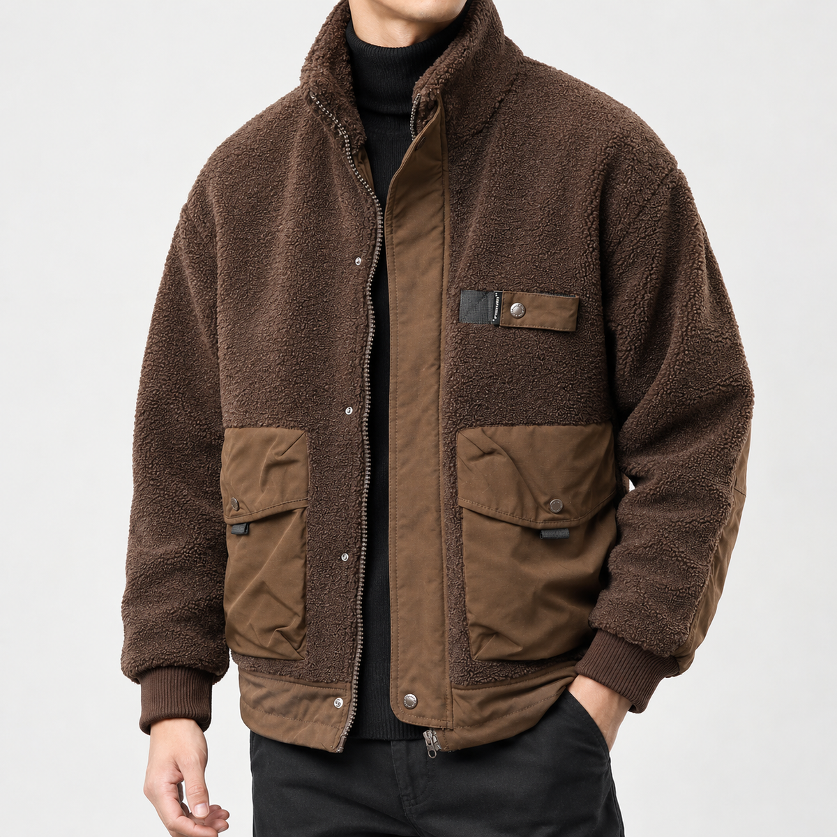 Alfredo Utility Jacket - Brown