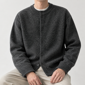 Ilario Textured Cardigan - Black