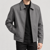 Baldur Point Collar Jacket - Grey