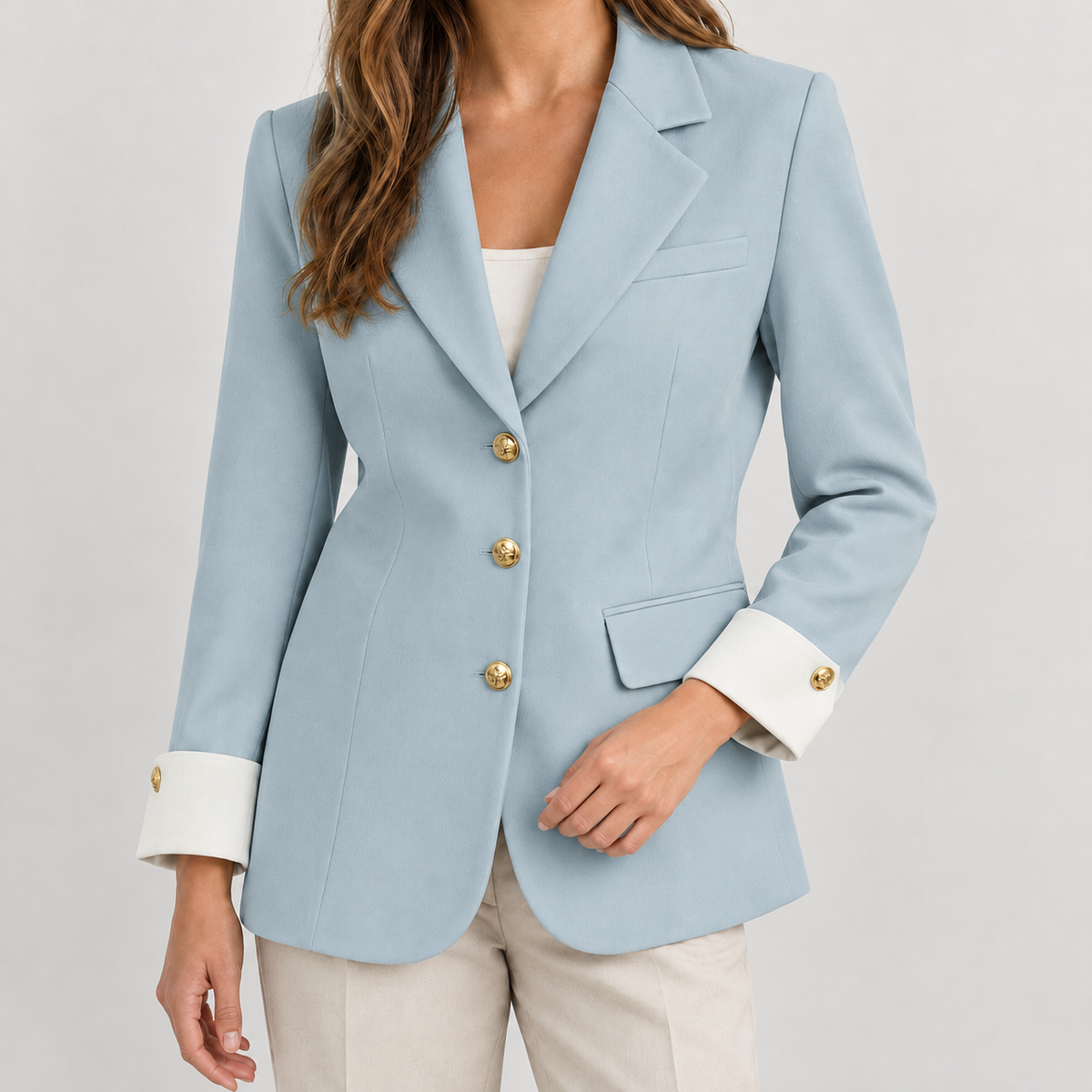 Godelieve Tailored Blazer - Sky Blue