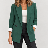 Ambretta Relaxed Blazer - Green