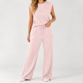 Lisa Wide Leg Set - Pink