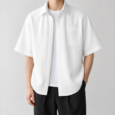 Johannes Waffle Shirt - White