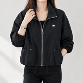 Moira Stand Collar Jacket - Black