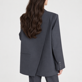 Almerinda Relaxed Fit Blazer - Dark Gray